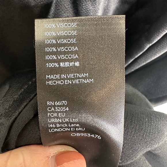 Anthropologie Elyse Satin Slip Dress Cowl Neck Midi Classic Black - Size Large - Picture 6 of 10